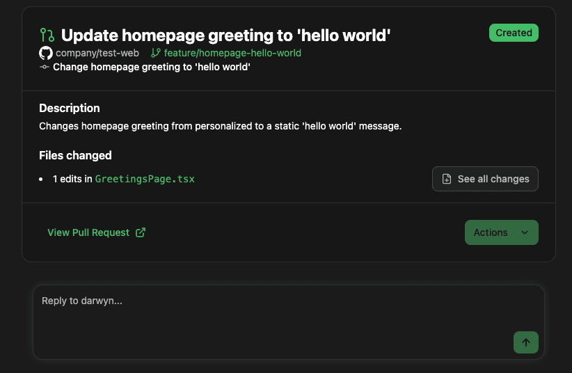 GitHub Integration & PR Automation
